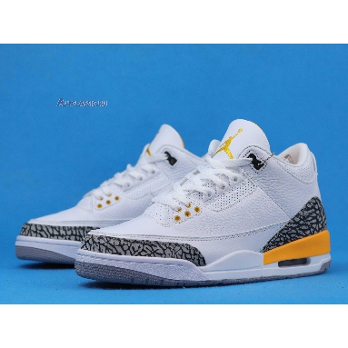 Air Jordan 3 Retro Laser Orange CK9246-108 White/Laser Orange/Cement Grey/Black Sneakers