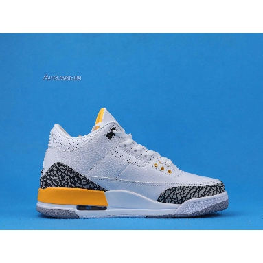 Air Jordan 3 Retro Laser Orange CK9246-108 White/Laser Orange/Cement Grey/Black Sneakers