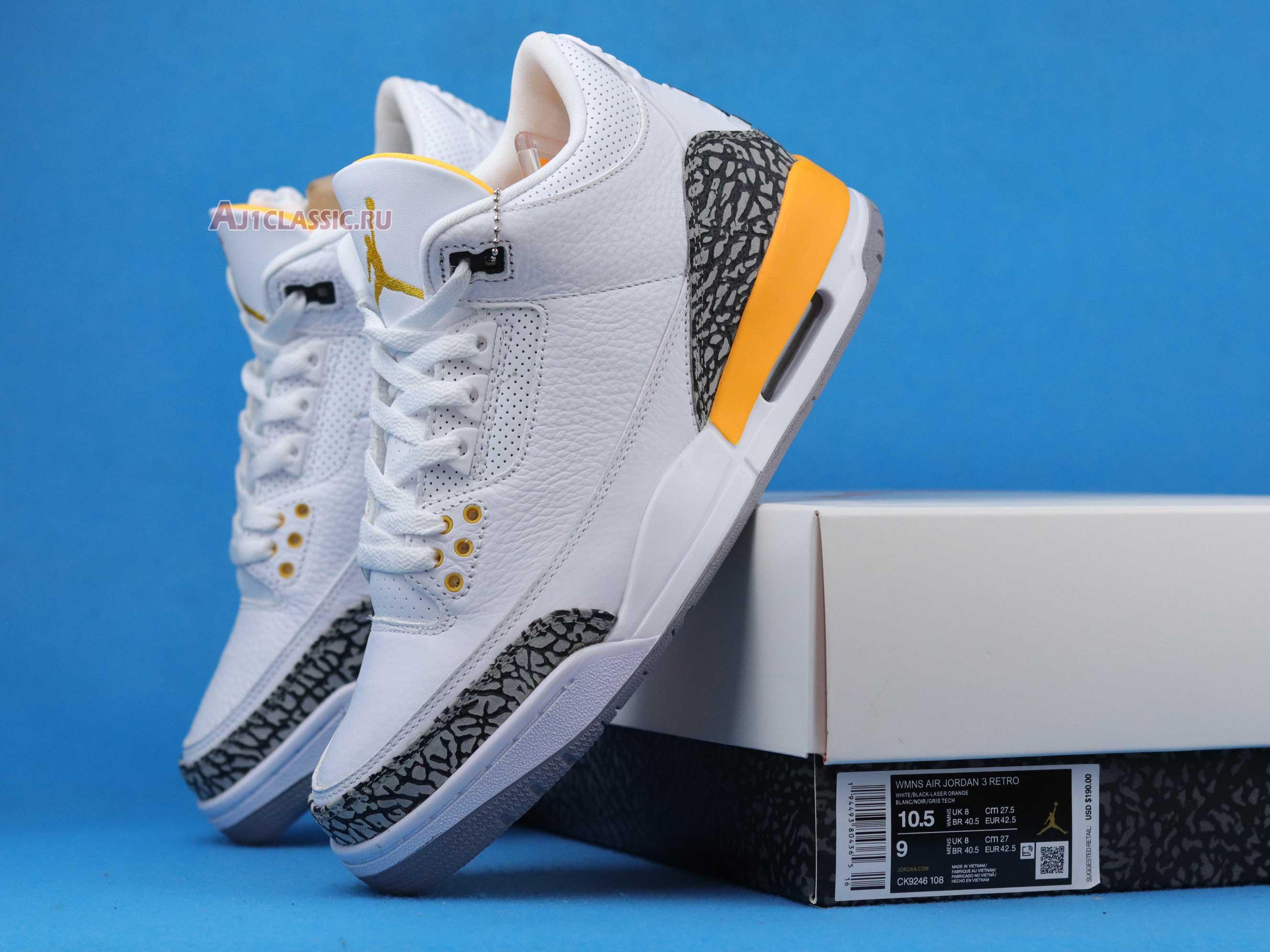 Air Jordan 3 Retro "Laser Orange" CK9246-108