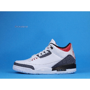 Air Jordan 3 SE-T Fire Red Japan Exclusive CZ6433-100 White/Fire Red/Black Sneakers