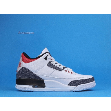 Air Jordan 3 SE-T Fire Red Japan Exclusive CZ6433-100 White/Fire Red/Black Sneakers