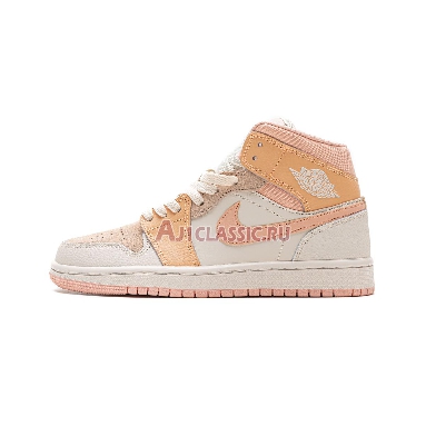 Air Jordan 1 Mid Atomic Orange DH4270-800 Atomic Orange/Apricot Agate-Terra Blush Sneakers