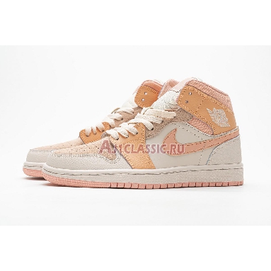 Air Jordan 1 Mid Atomic Orange DH4270-800 Atomic Orange/Apricot Agate-Terra Blush Sneakers