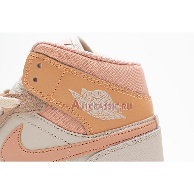 Air Jordan 1 Mid Atomic Orange DH4270-800 Atomic Orange/Apricot Agate-Terra Blush Mens Womens Shoes