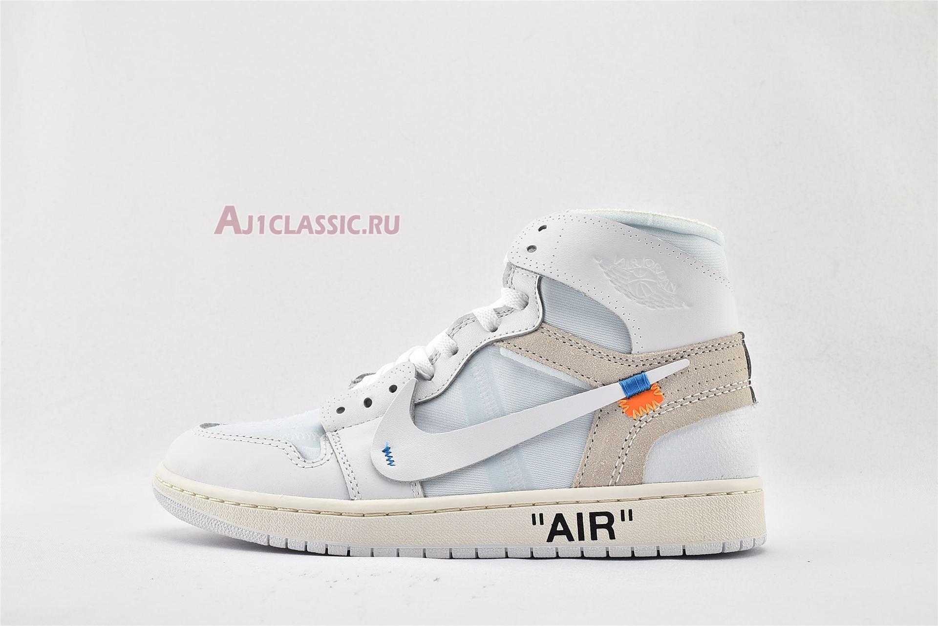 New Off-White x Air Jordan 1 Retro High OG "White 2018" AQ0818-100-2 Shoes