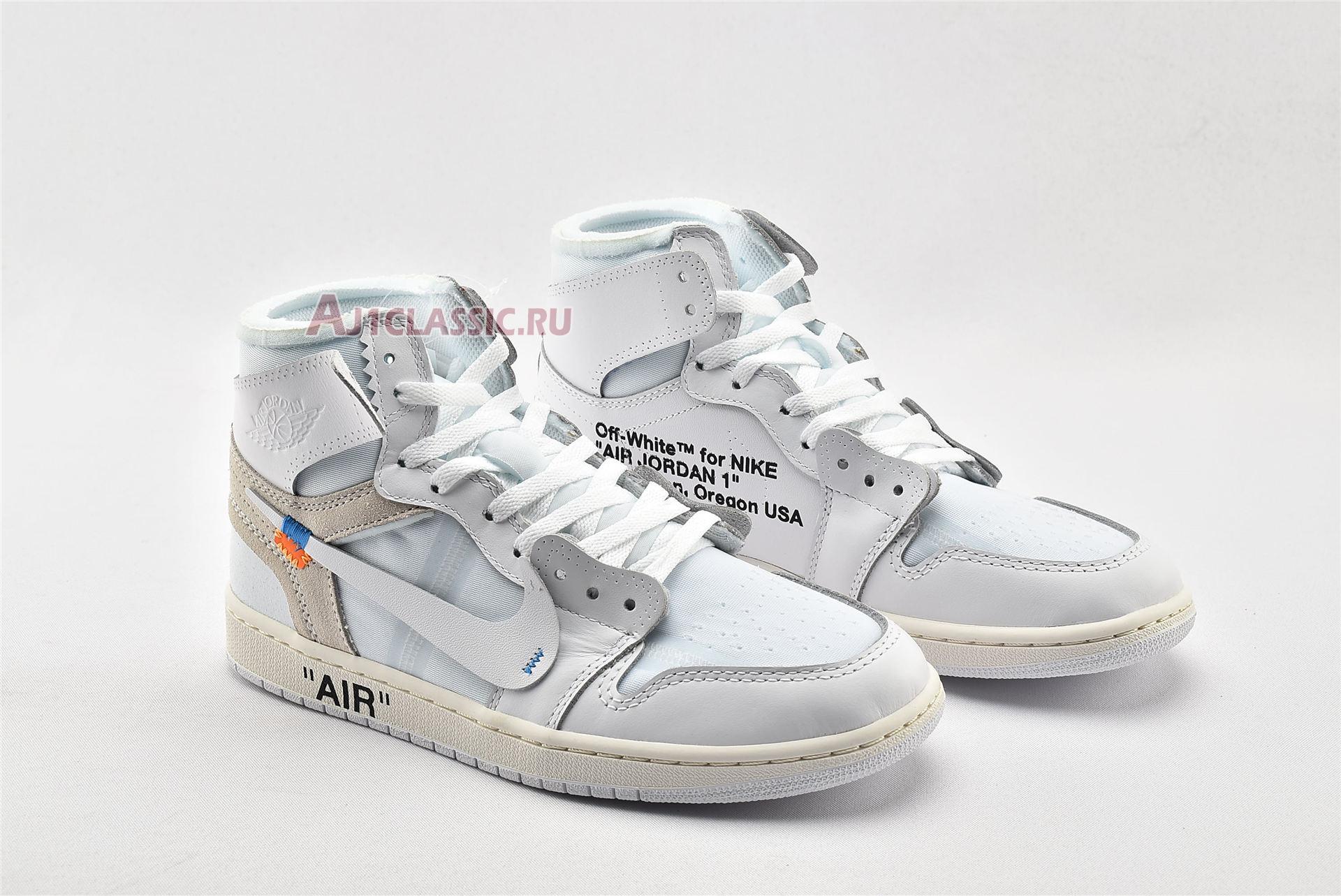 New Off-White x Air Jordan 1 Retro High OG "White 2018" AQ0818-100-2 Shoes