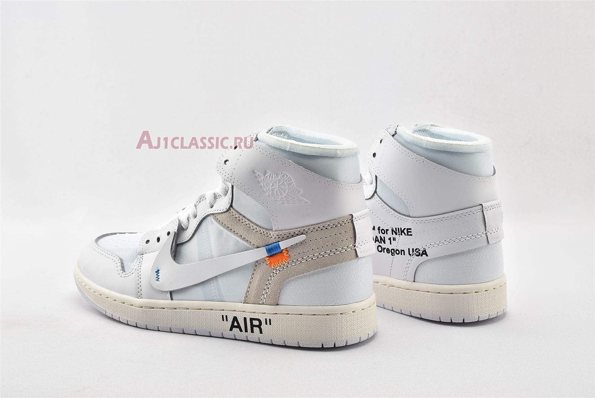 New Off-White x Air Jordan 1 Retro High OG "White 2018" AQ0818-100-2 Shoes