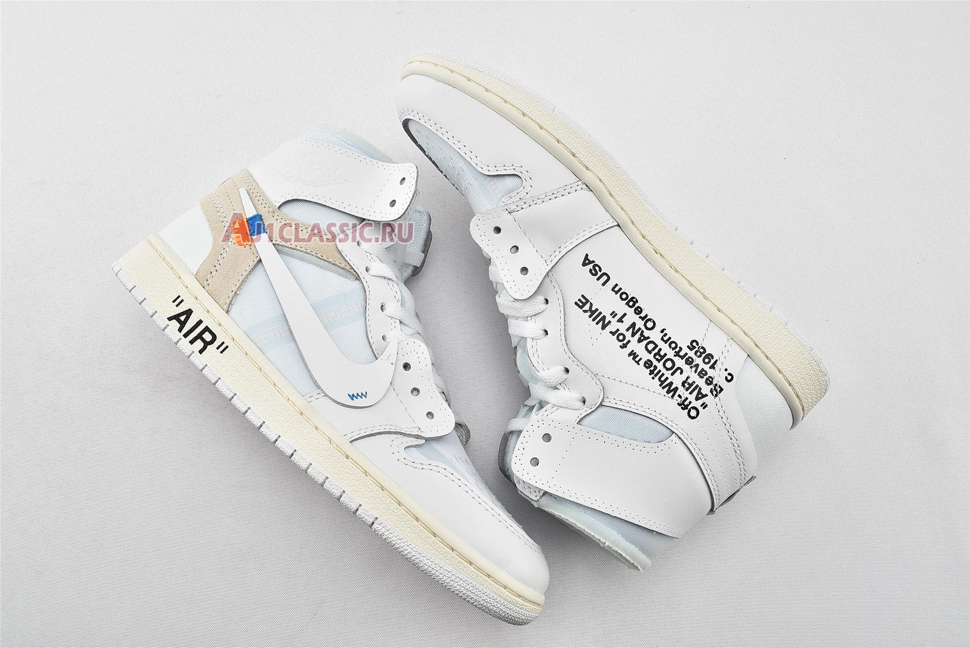 New Off-White x Air Jordan 1 Retro High OG "White 2018" AQ0818-100-2 Shoes