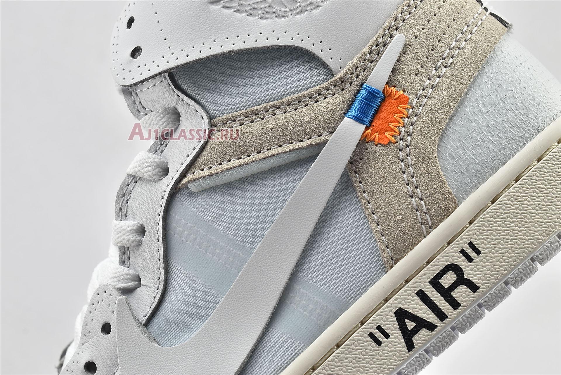 New Off-White x Air Jordan 1 Retro High OG "White 2018" AQ0818-100-2 Shoes