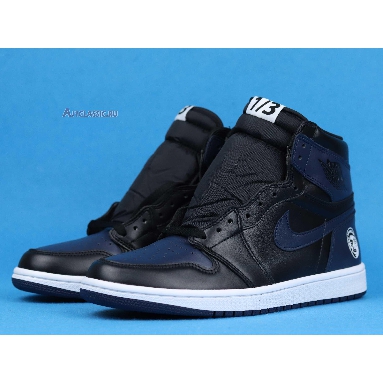 Spike Lee x Air Jordan 1 Retro High OG Fort Greene 705588-550 Midnight Navy/Black-White Mens Womens Shoes