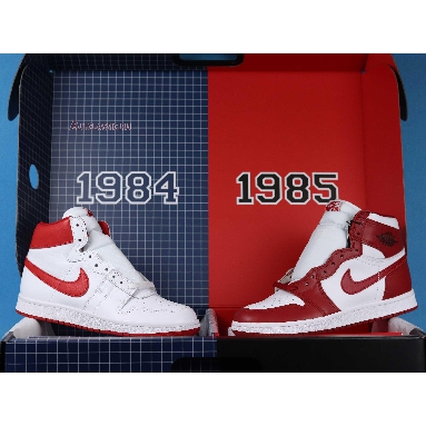 Air Ship PE x Air Jordan 1 High 85 New Beginnings Pack CT6252-900 Multi-Color/White/Red Mens Womens Shoes