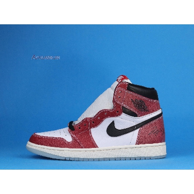 Trophy Room x Air Jordan 1 Retro High OG SP Chicago DA2728-100 White/Sail/Varsity Red/Black Mens Womens Shoes