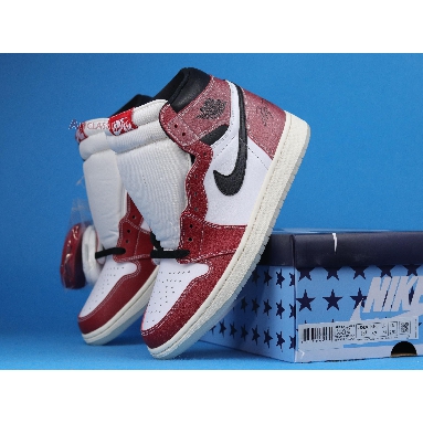 Trophy Room x Air Jordan 1 Retro High OG SP Chicago DA2728-100 White/Sail/Varsity Red/Black Mens Womens Shoes