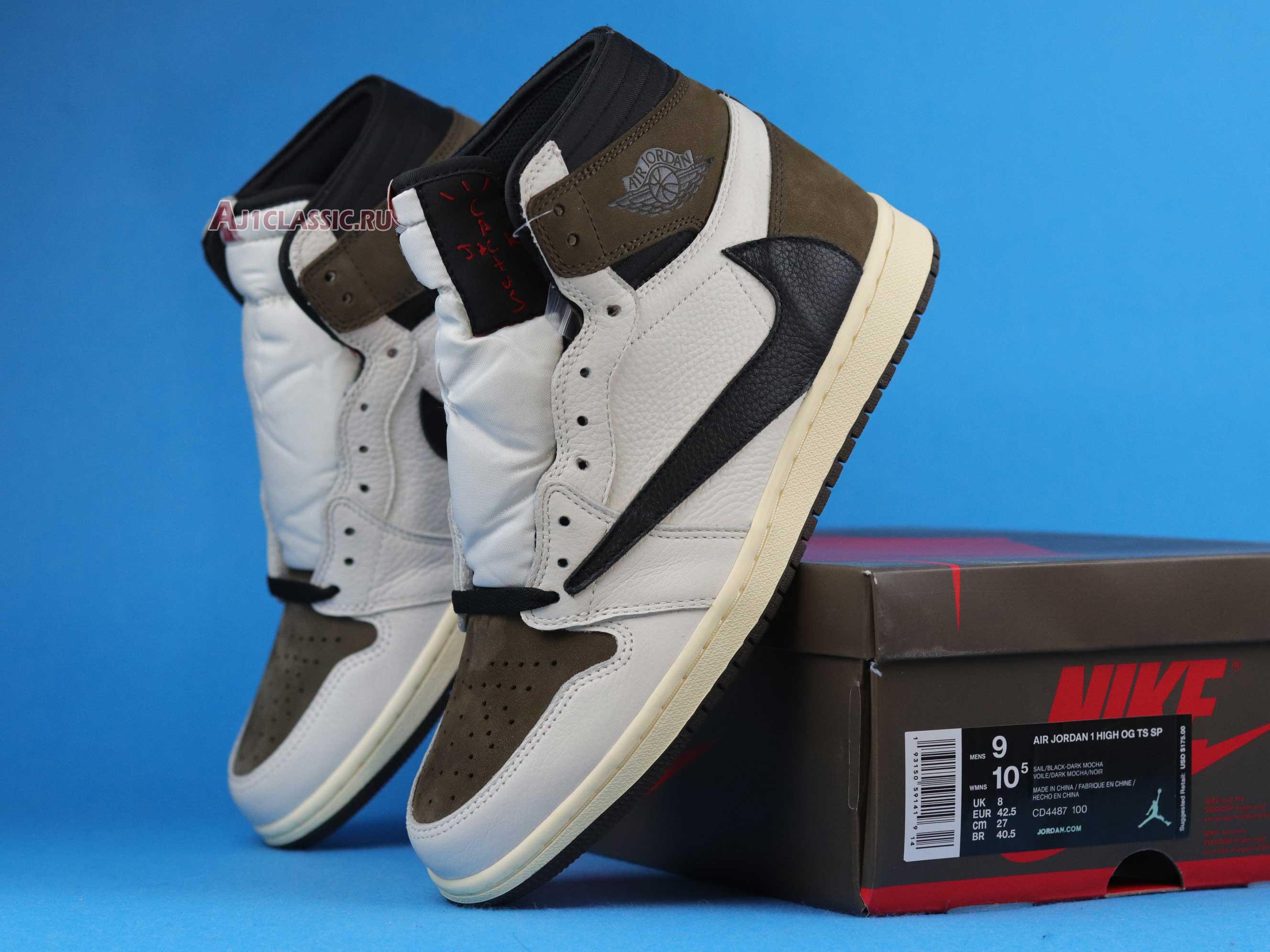 New Travis Scott x Air Jordan 1 "Reverse Alternate" CD4487-100-2 Shoes