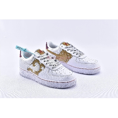 Nike Air Force 1 Low Metallic Gold CT3437-100 White/Metallic Gold/University Red/Metallic Silver Mens Womens Shoes