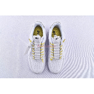 Nike Air Force 1 07 Lux White Reflective 898889-104 White/Chrome Yellow/Black/White Mens Womens Shoes