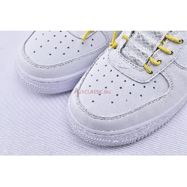 Nike Air Force 1 07 Lux White Reflective 898889-104 White/Chrome Yellow/Black/White Mens Womens Shoes