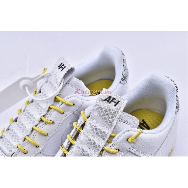 Nike Air Force 1 07 Lux White Reflective 898889-104 White/Chrome Yellow/Black/White Mens Womens Shoes