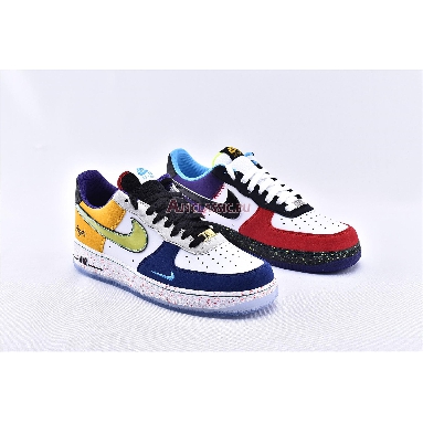 Nike Air Force 1 07 LV8 What The LA CT1117-100 White/Black-Hyper Jade Mens Womens Shoes