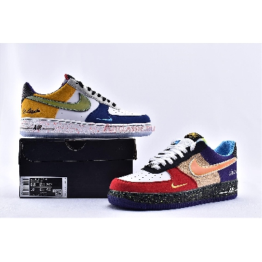 Nike Air Force 1 07 LV8 What The LA CT1117-100 White/Black-Hyper Jade Mens Womens Shoes