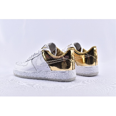 Nike Air Force 1 07 PRM Shanghai CU2991-197 White/Metal Gold/Light Gold/Clear Mens Womens Shoes