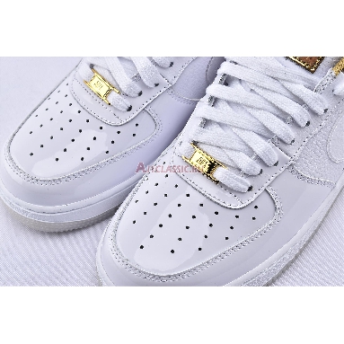 Nike Air Force 1 07 PRM Shanghai CU2991-197 White/Metal Gold/Light Gold/Clear Mens Womens Shoes