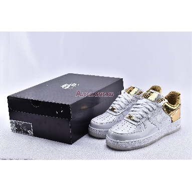 Nike Air Force 1 07 PRM Shanghai CU2991-197 White/Metal Gold/Light Gold/Clear Mens Womens Shoes