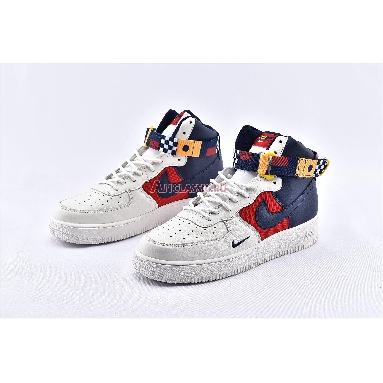 Nike Air Force 1 High Nautical Redux AR5395-100 Sail/Midnight Navy-Gym Red-Midnight Navy-University Gold Mens Womens Shoes