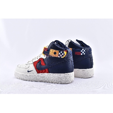 Nike Air Force 1 High Nautical Redux AR5395-100 Sail/Midnight Navy-Gym Red-Midnight Navy-University Gold Mens Womens Shoes