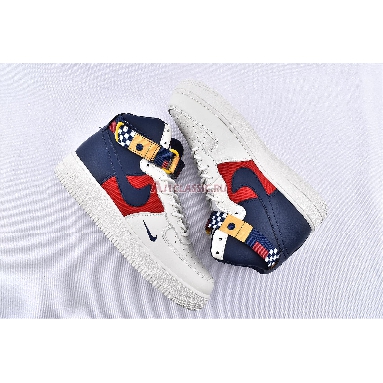 Nike Air Force 1 High Nautical Redux AR5395-100 Sail/Midnight Navy-Gym Red-Midnight Navy-University Gold Mens Womens Shoes