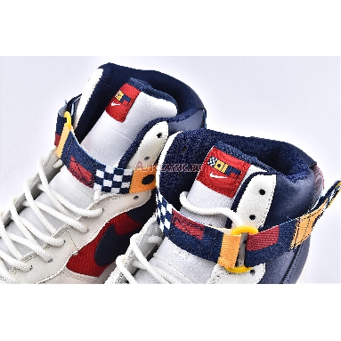 Nike Air Force 1 High Nautical Redux AR5395-100 Sail/Midnight Navy-Gym Red-Midnight Navy-University Gold Mens Womens Shoes