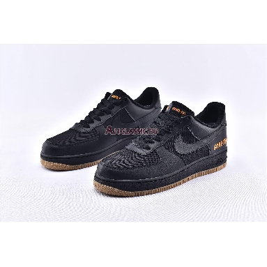 Nike Air Force 1 Low GTX Black CK2630-001 Black/Black/Light Carbon/Bright Ceramic Mens Womens Shoes