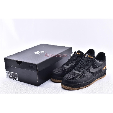 Nike Air Force 1 Low GTX Black CK2630-001 Black/Black/Light Carbon/Bright Ceramic Mens Womens Shoes