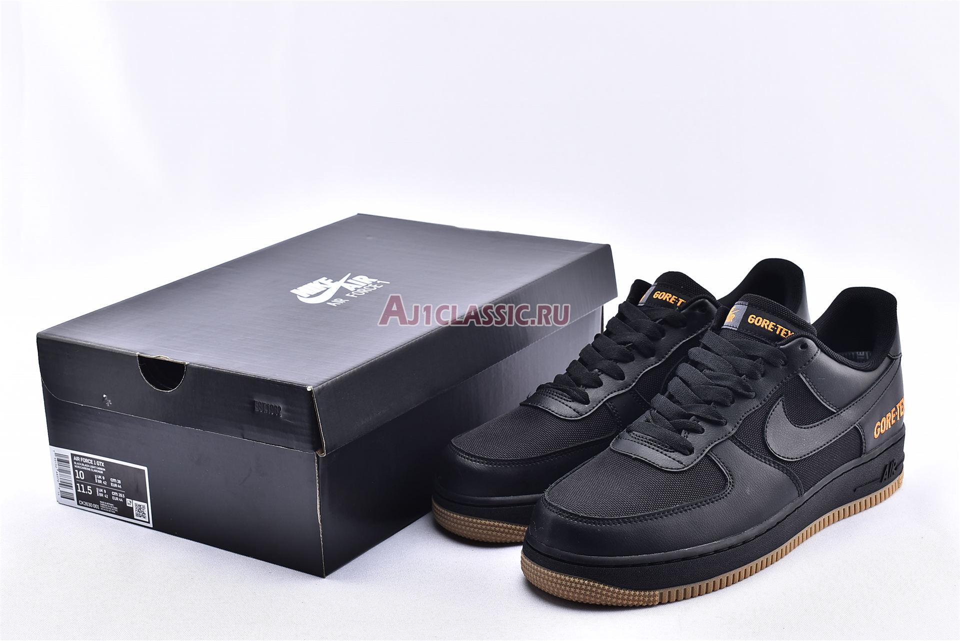 New Nike Air Force 1 Low GTX "Black" CK2630-001 Shoes