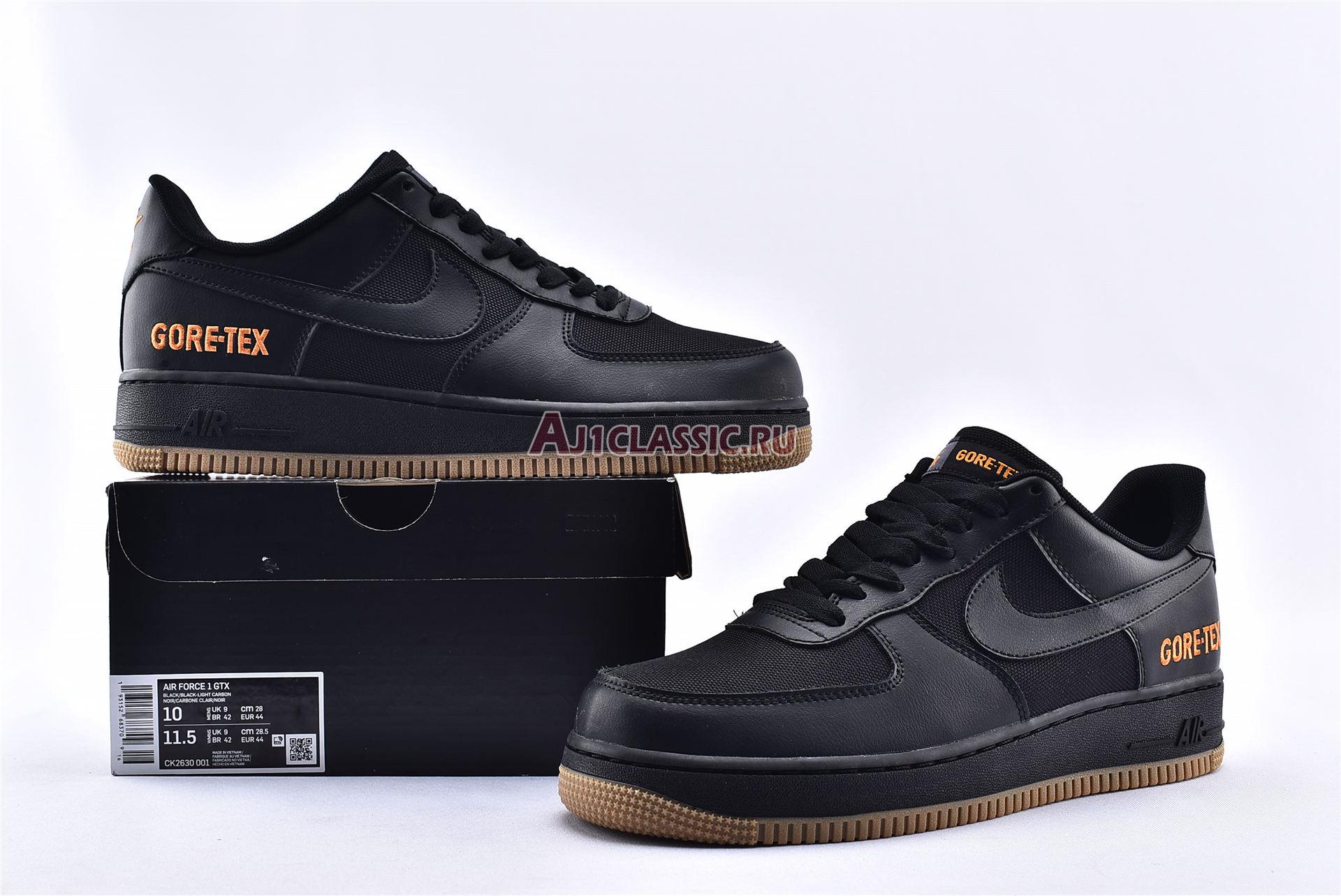 New Nike Air Force 1 Low GTX "Black" CK2630-001 Shoes