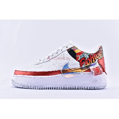 Nike Wmns Air Force 1 Jester XX FIBA 2019 China Exclusive CK5738-191 White/Multi-Color/White/Ember Glow Mens Womens Shoes