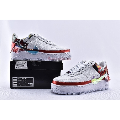 Nike Wmns Air Force 1 Jester XX FIBA 2019 China Exclusive CK5738-191 White/Multi-Color/White/Ember Glow Mens Womens Shoes