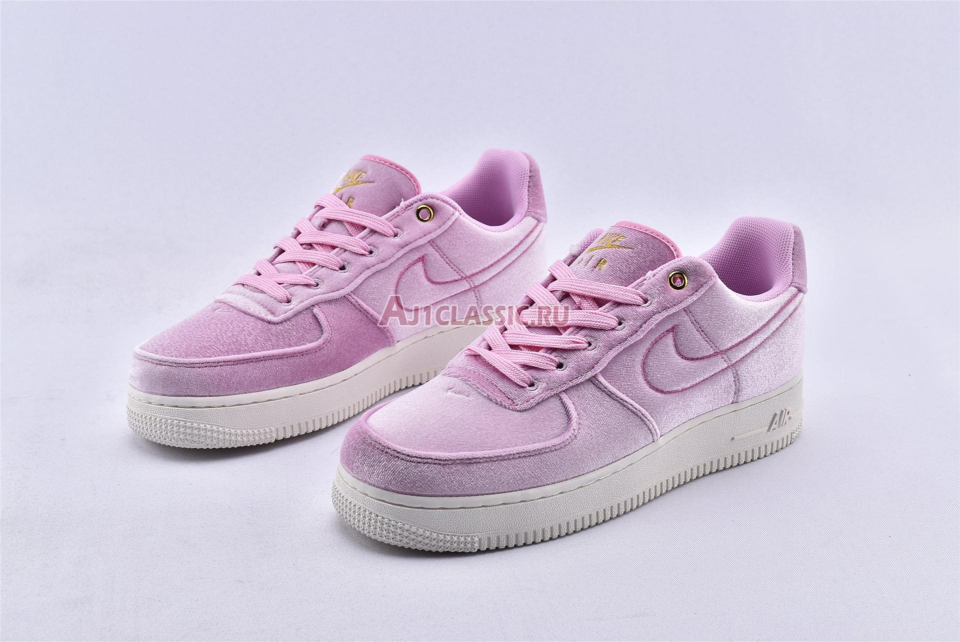 New Nike Air Force 1 Low 07 Premium "Pink Velour" AT4144-600 Shoes