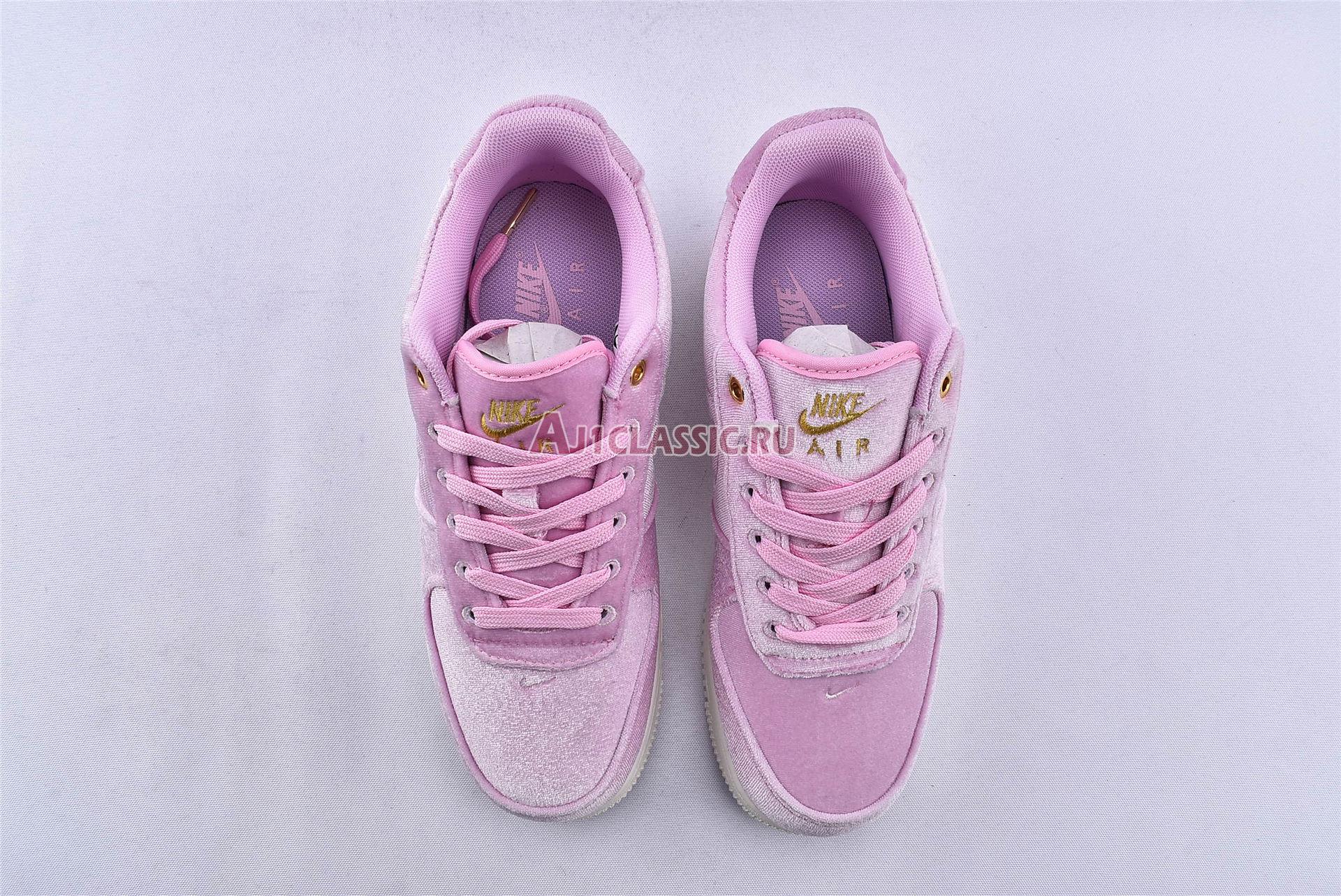 New Nike Air Force 1 Low 07 Premium "Pink Velour" AT4144-600 Shoes