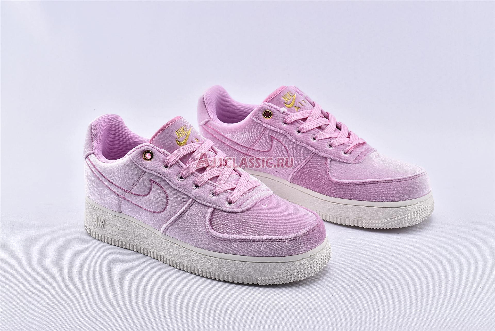 New Nike Air Force 1 Low 07 Premium "Pink Velour" AT4144-600 Shoes