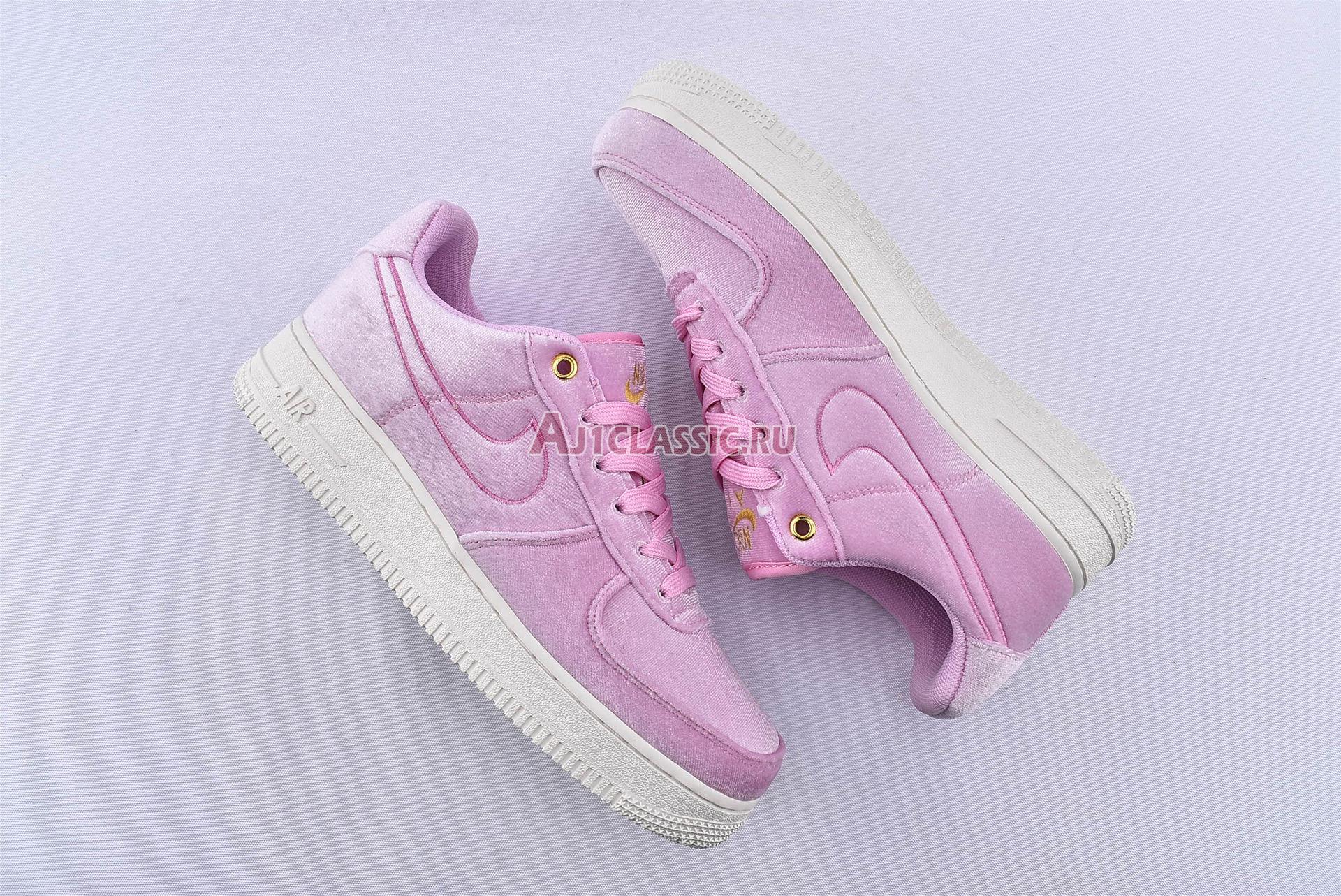 New Nike Air Force 1 Low 07 Premium "Pink Velour" AT4144-600 Shoes