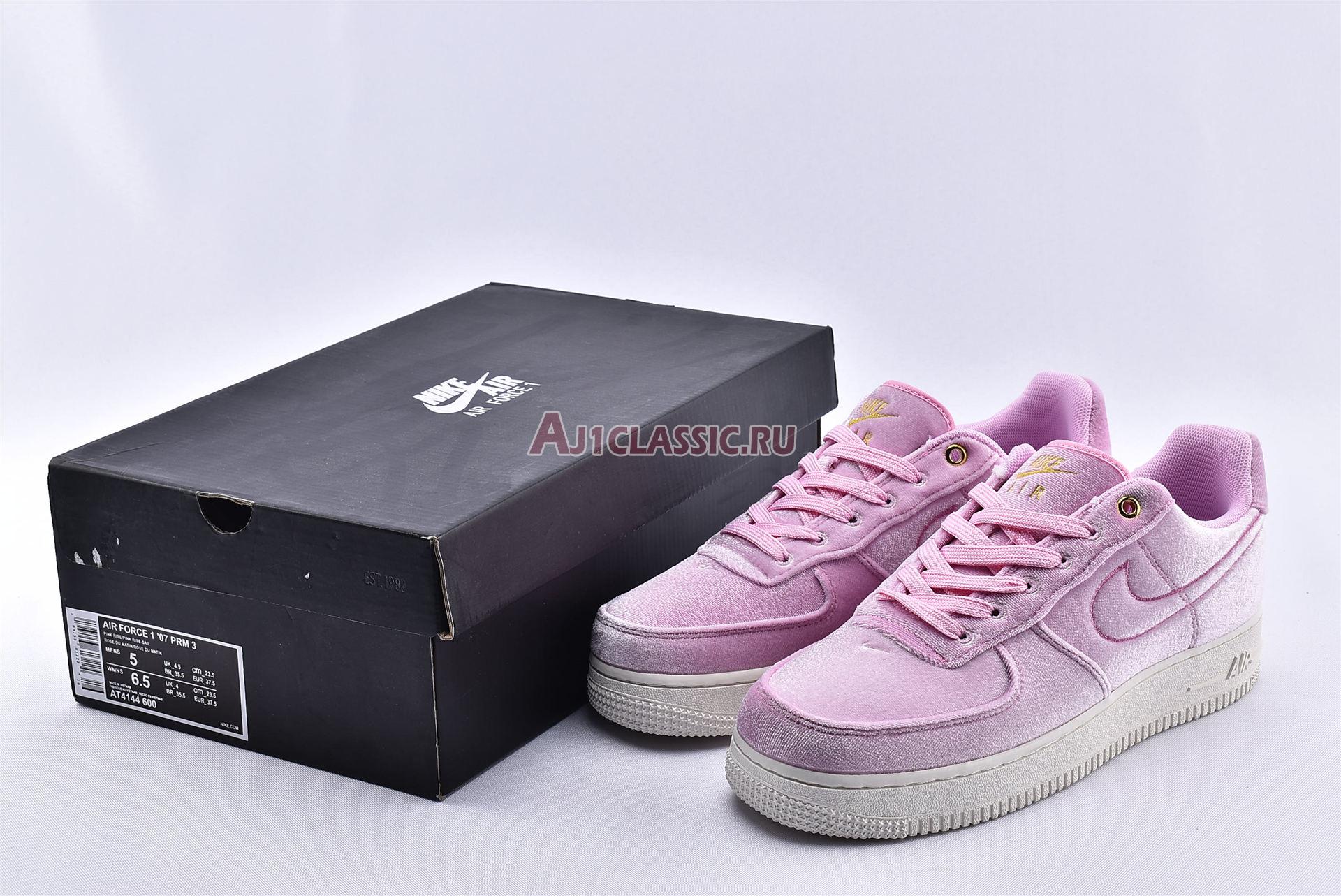 New Nike Air Force 1 Low 07 Premium "Pink Velour" AT4144-600 Shoes