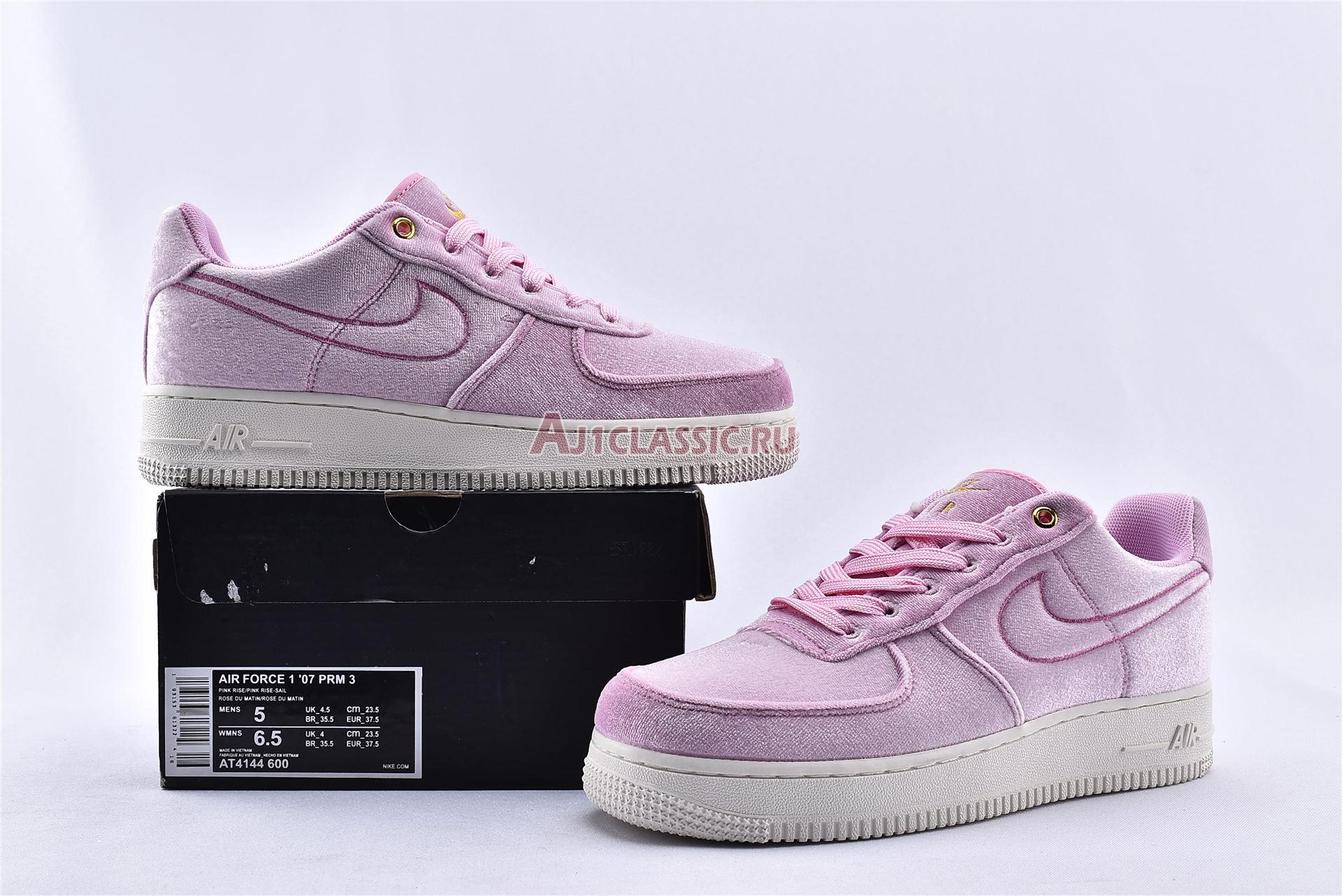 New Nike Air Force 1 Low 07 Premium "Pink Velour" AT4144-600 Shoes