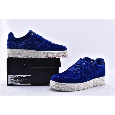 Nike Air Force 1 Low 07 Premium Blue Void AT4144-400 Blue Void/Blue Void-Sail-Metallic Gold Mens Womens Shoes