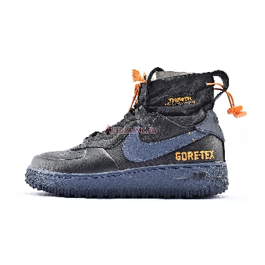 Gore-Tex x Nike Air Force 1 High WTR The 10TH CQ7211-001 Black/Orange/Blue Mens Womens Shoes