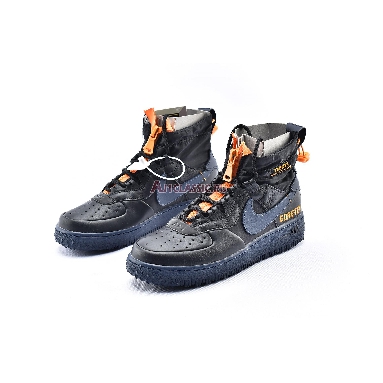 Gore-Tex x Nike Air Force 1 High WTR The 10TH CQ7211-001 Black/Orange/Blue Mens Womens Shoes