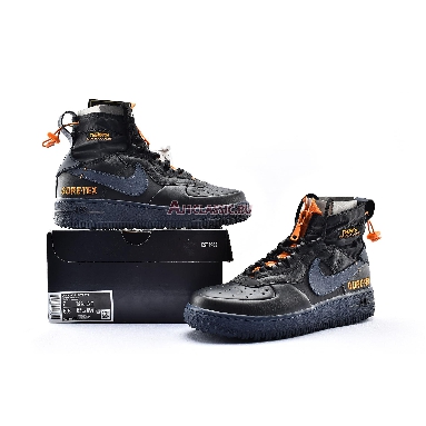 Gore-Tex x Nike Air Force 1 High WTR The 10TH CQ7211-001 Black/Orange/Blue Mens Womens Shoes