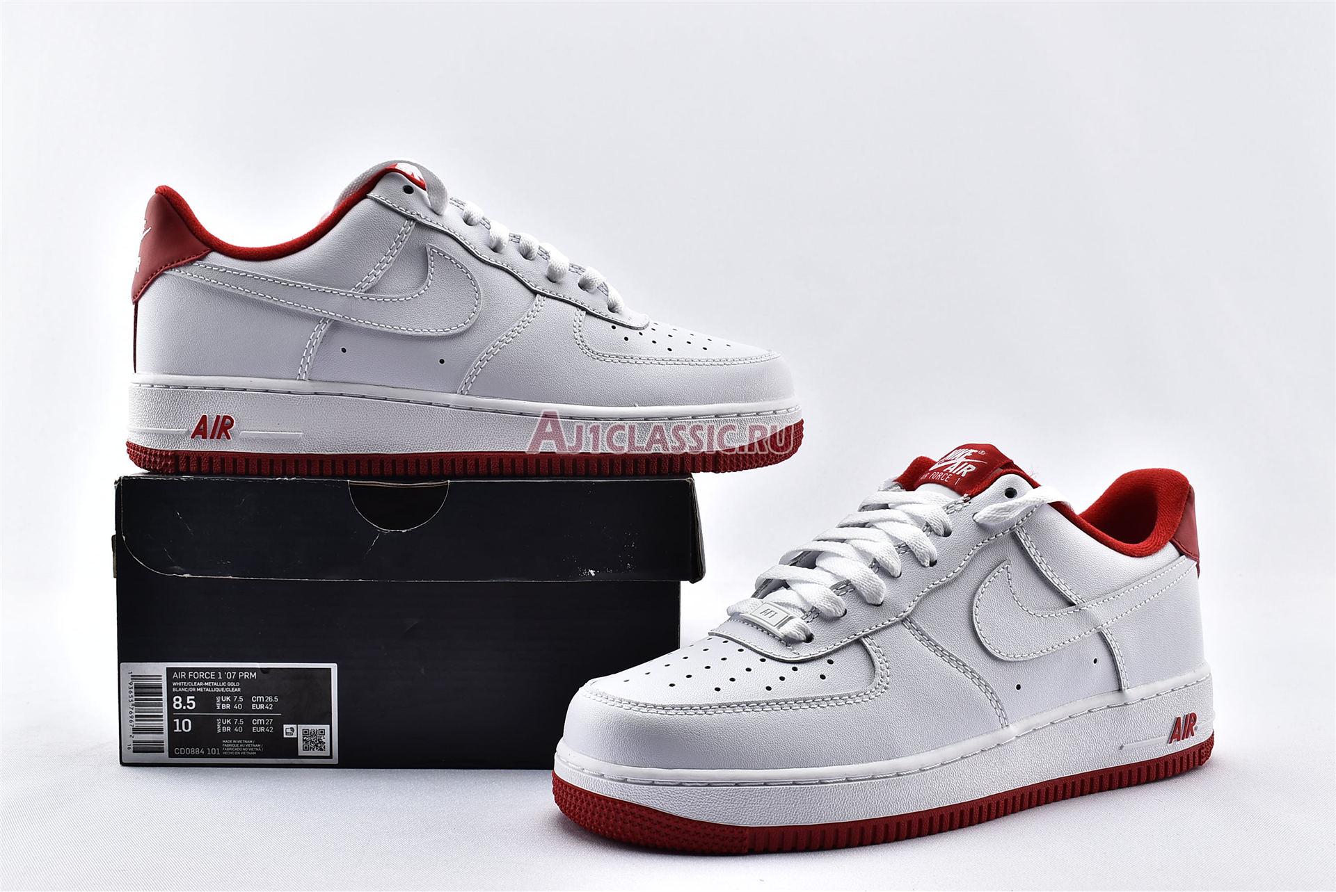 New Nike Air Force 1 Low "University Red" CD0884-101 Shoes