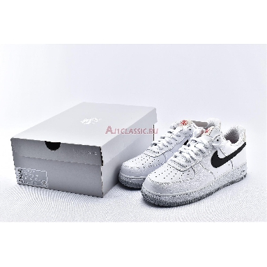 Nike Air Force 1 Low 07 RS Ember Glow CK0806-100 White/Black/Light Bone/Ember Glow Mens Womens Shoes