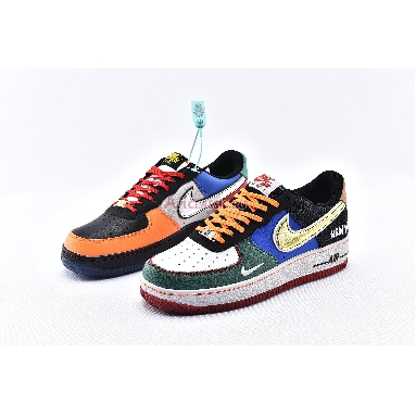 Nike Air Force 1 Low 07 What The NYC CT3610-100 White/Black/Total Orange/Racer Blue Mens Womens Shoes